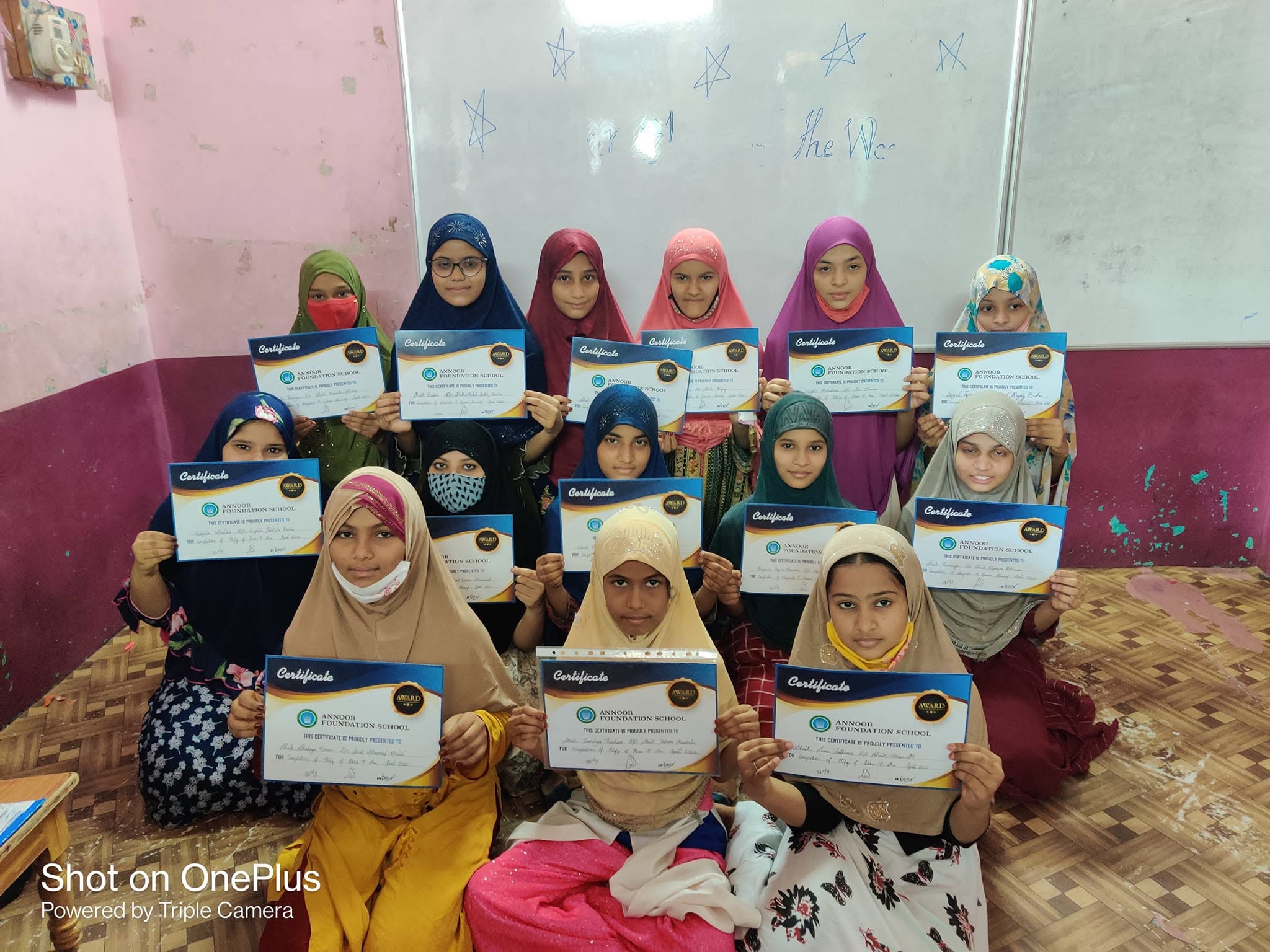 Certificate ceremony — recognising student achievement